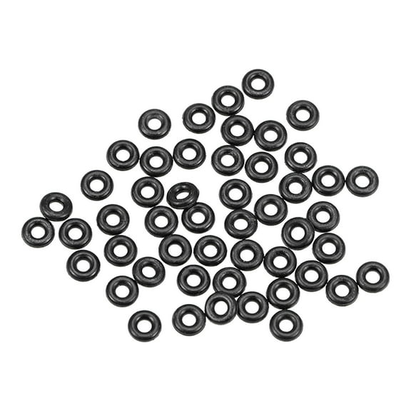 O-Rings Nitrile Rubber 1.2mm Inner Diameter 3.2mm OD 1mm Width Round Seal Gasket 50Pcs
