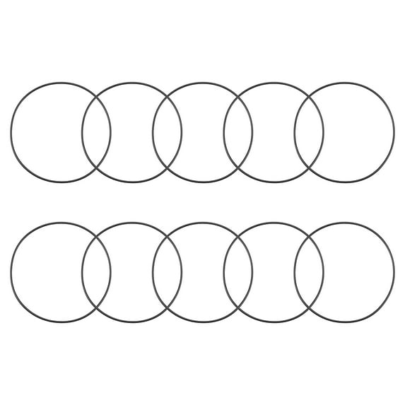 O-Rings Nitrile Rubber 118mm Inner Diameter 123.3mm OD 2.65mm Width Round Seal Gasket 10Pcs
