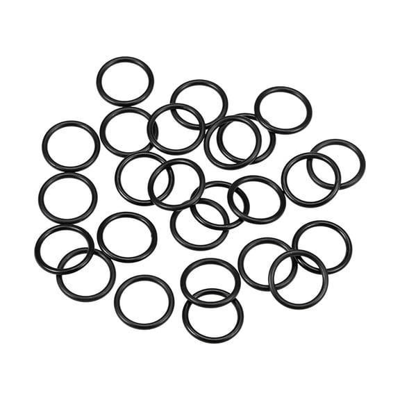 O-Rings Nitrile Rubber 11mm Inner Diameter 14mm OD 1.5mm Width Round Seal Gasket 25Pcs