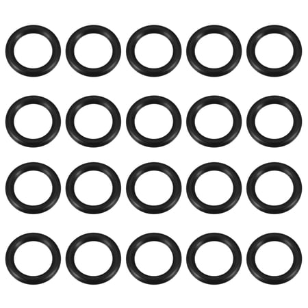 O-Rings Nitrile Rubber 18mm Inner Diameter, 25mm OD, 3.5mm Width, 20 Pack