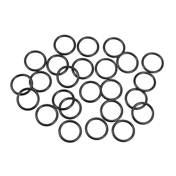O-Rings Nitrile Rubber 19mm Inner Diameter 24mm OD 2.5mm Width Round Seal Gasket 25Pcs
