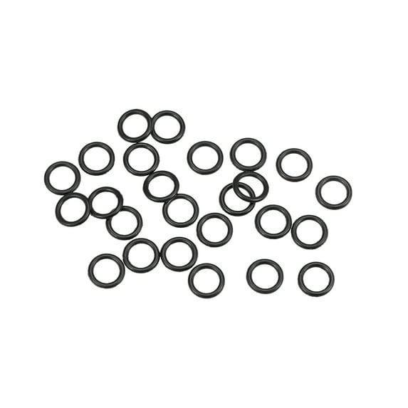 O-Rings Nitrile Rubber 4.5mm Inner Diameter 6.5mm OD 1mm Width Round Seal Gasket 25Pcs