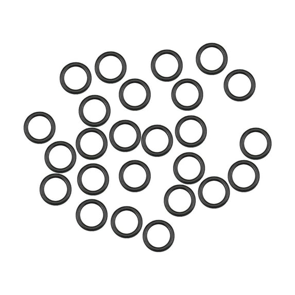 O-Rings Nitrile Rubber 6.5mm Inner Diameter 9.5mm OD 1.5mm Width Round Seal Gasket 25Pcs