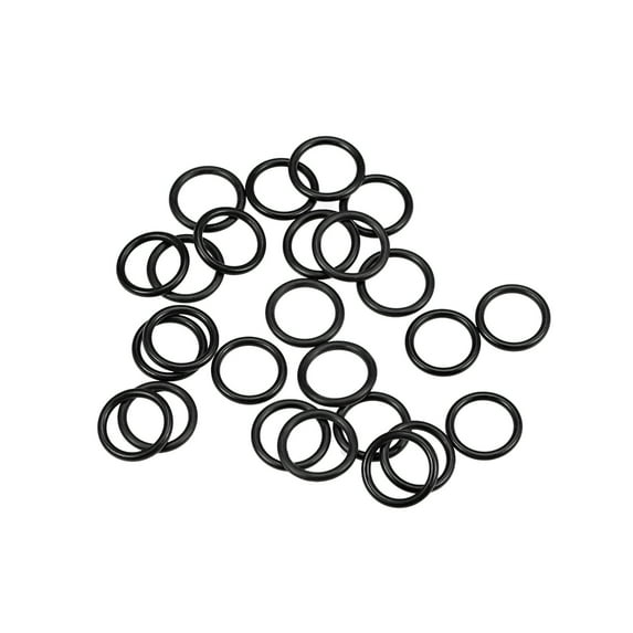 O-Rings Nitrile Rubber 9.5mm Inner Diameter 12.5mm OD 1.5mm Width Round Seal Gasket 25Pcs