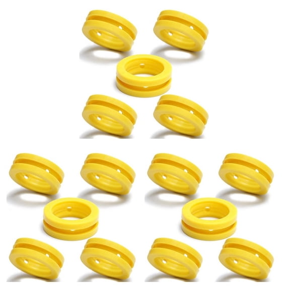 O Rings Soda Machine Co2 Cylinder Exchange Carbonator Gaskets 15Pcs, Gaskets Ring for New Soda Maker & Pink Cylinder,15 x O Rings,Yellow