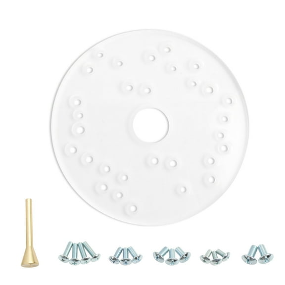 O'SKOOL 6-1/2" Router Acrylic Universal Base Plate. Acrylic Sub Base Predrilled Holes Fits Router Porter-Cable, Ryobi, Bosch, Makita, Hitachi, Dewalt,Milwaukee,Sears,Skil