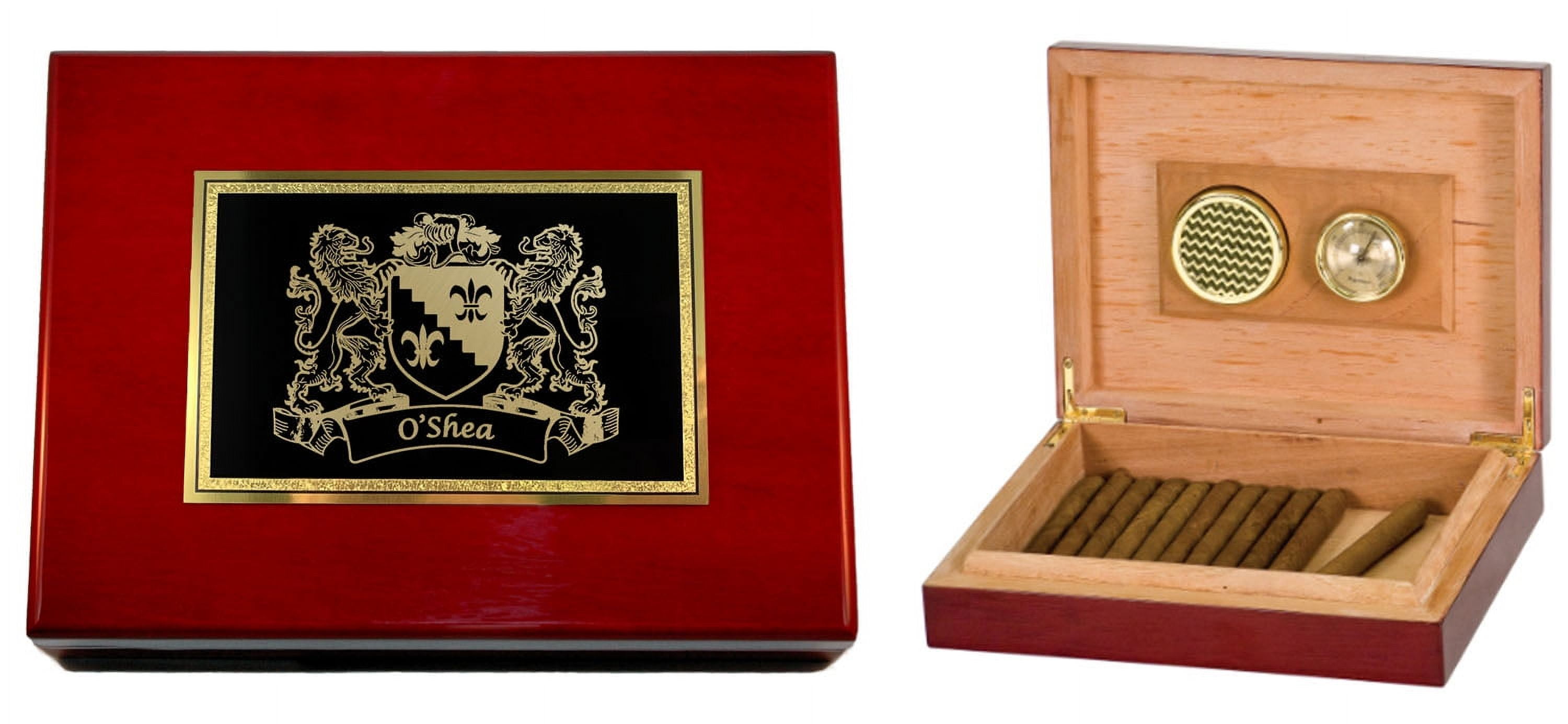 O'Shaughnessy Irish Coat of Arms Humidor