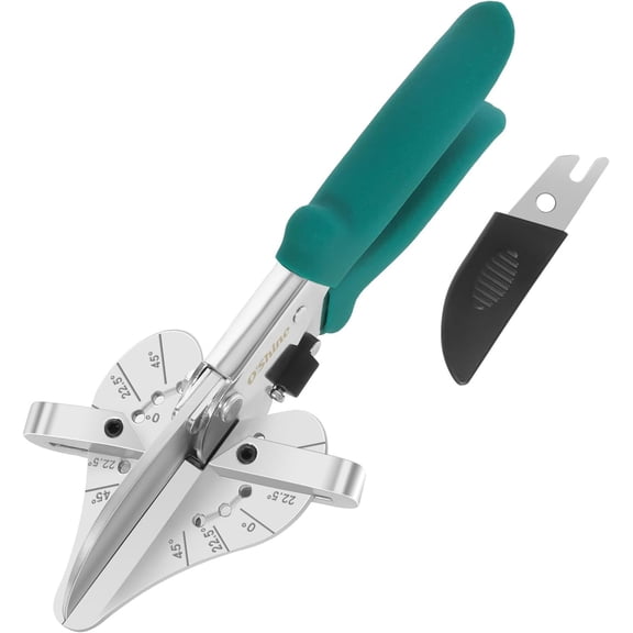 O'Shine 22.5  Miter Shears For Angular  Molding  Crafting, Quarter Round  Tool Shoe Molding Cutters, Multi Angle Miter Shear  Trim  Hand Tool, w/ 1 count Extra