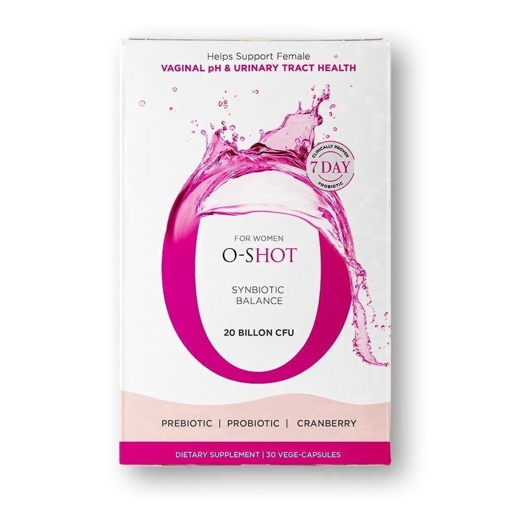 O-Shot Synbiotic Women’s Probiotic with Cranberry Extract, 30 Vegetable Capsules