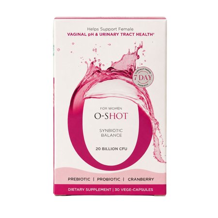 O-Shot Synbiotic Women’s Probiotic with Cranberry Extract, 30 Vegetable Capsules