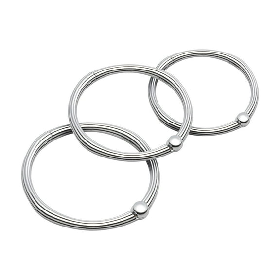"O" Shower Curtain Hooks in Chrome