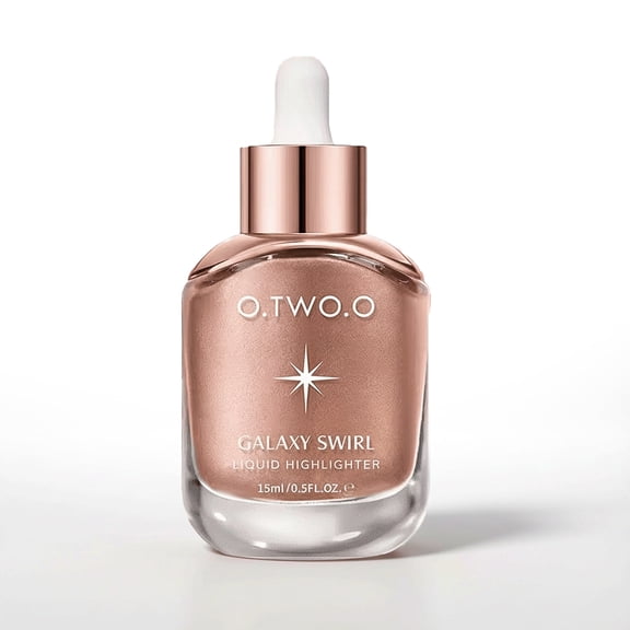 O.TWO.O Liquid Highlighter, Illuminating Makeup for Face & Body, Champagne Shade