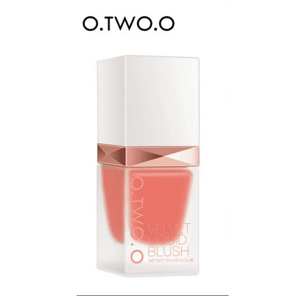 O.TWO.O Velvet Liquid Blush – 05 Almon, Long-Lasting Dewy Pink Finish