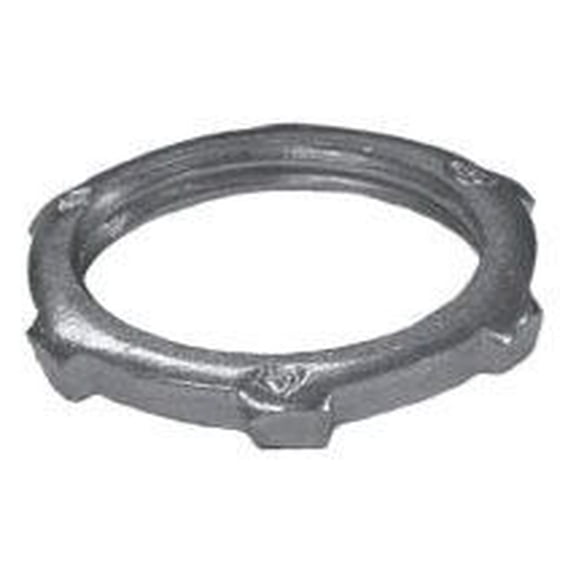 O-Z/Gedney 1-125S, Conduit Locknut, 1-1/4""Steel Lcknt, 1 PC