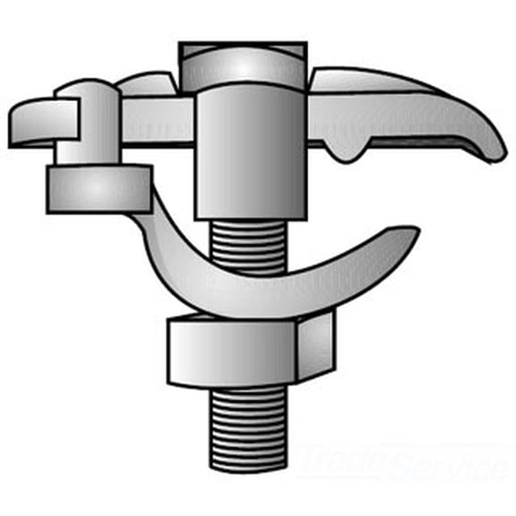 O-Z/Gedney UEC-300G, Rigid Conduit K-Clamp, 3""Edge Type Cond Clamp, 1 PC