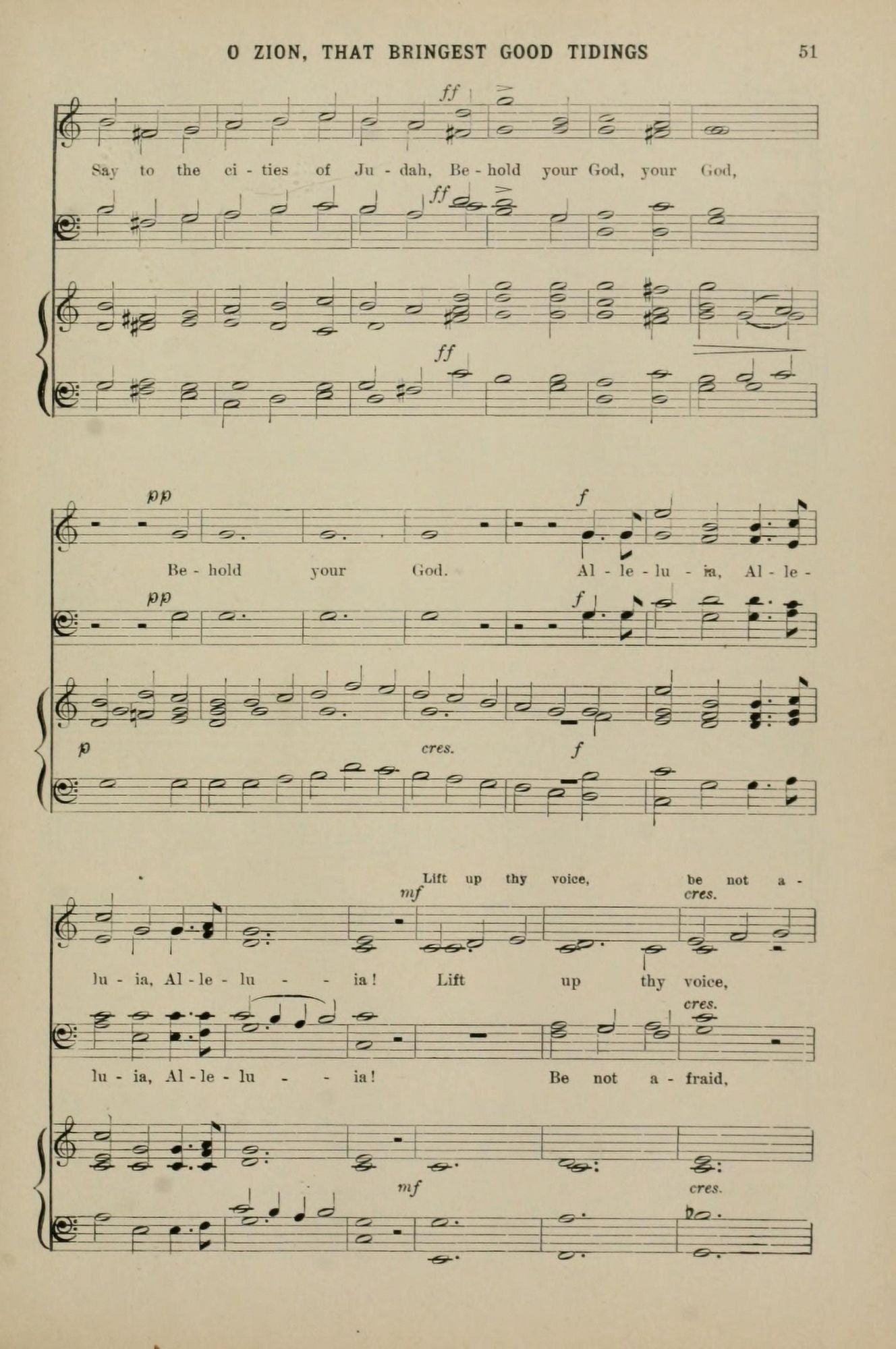 O Zion that Bringest Good Tidings 2 J Stainer Christmas Carols & Hymns 1910 Canvas Art - (18 x 24)