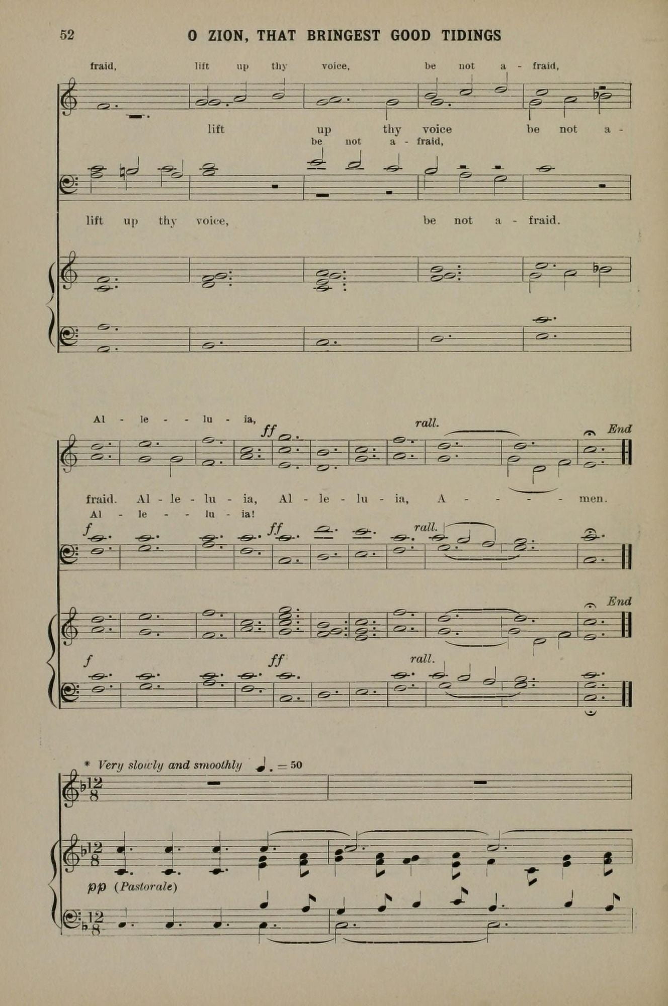 O Zion that Bringest Good Tidings 3 J Stainer Christmas Carols & Hymns 1910 Canvas Art - (18 x 24)