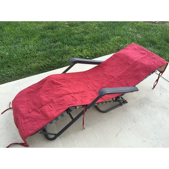 O'fit Quilted Micro Suede Bench Long Chair Cushion Pads