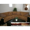thumbnail image 1 of O'fit ® Sectional Sofa Cover / Protector, Micro Suede Quilted Sofa Pads Cover 1pc 35x70 inch Camel, 1 of 2