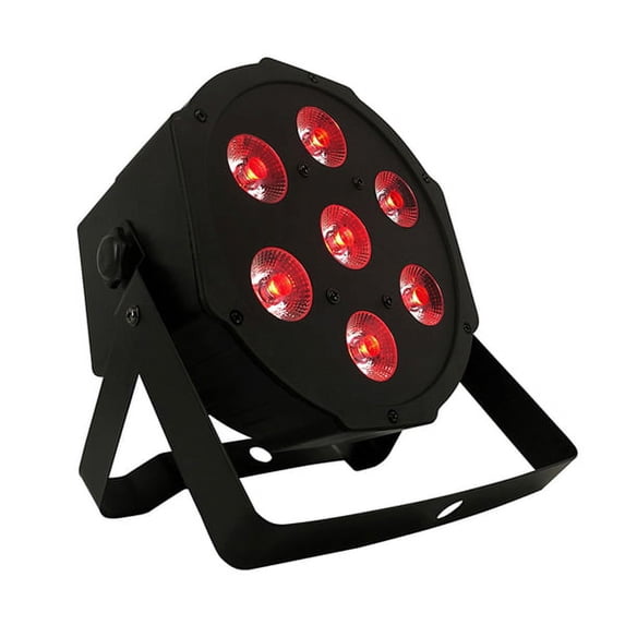 O'force 18W 7 LED RGBW UV 6in1 Par Light Plastic Stage DJ Strobe Beam Light Show Décor