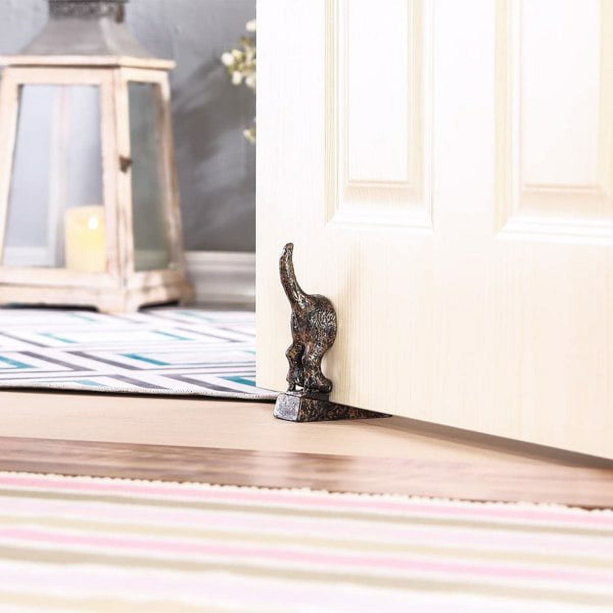 O'force Dog Tail Door Stop Decorative Cast Iron Door Stopper Wedge