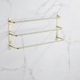 thumbnail image 1 of O'force THREE Stagger Layers Towel Rack 304 Stainless Steel Towel Bars Bathroom Accessories Set Brushed Gold 27.56 inches KJWY003JIN-70CM, 1 of 6