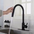 thumbnail image 1 of O'force Touch Kitchen Faucet with Pull Down Sprayer-Matte Black, 1 of 6
