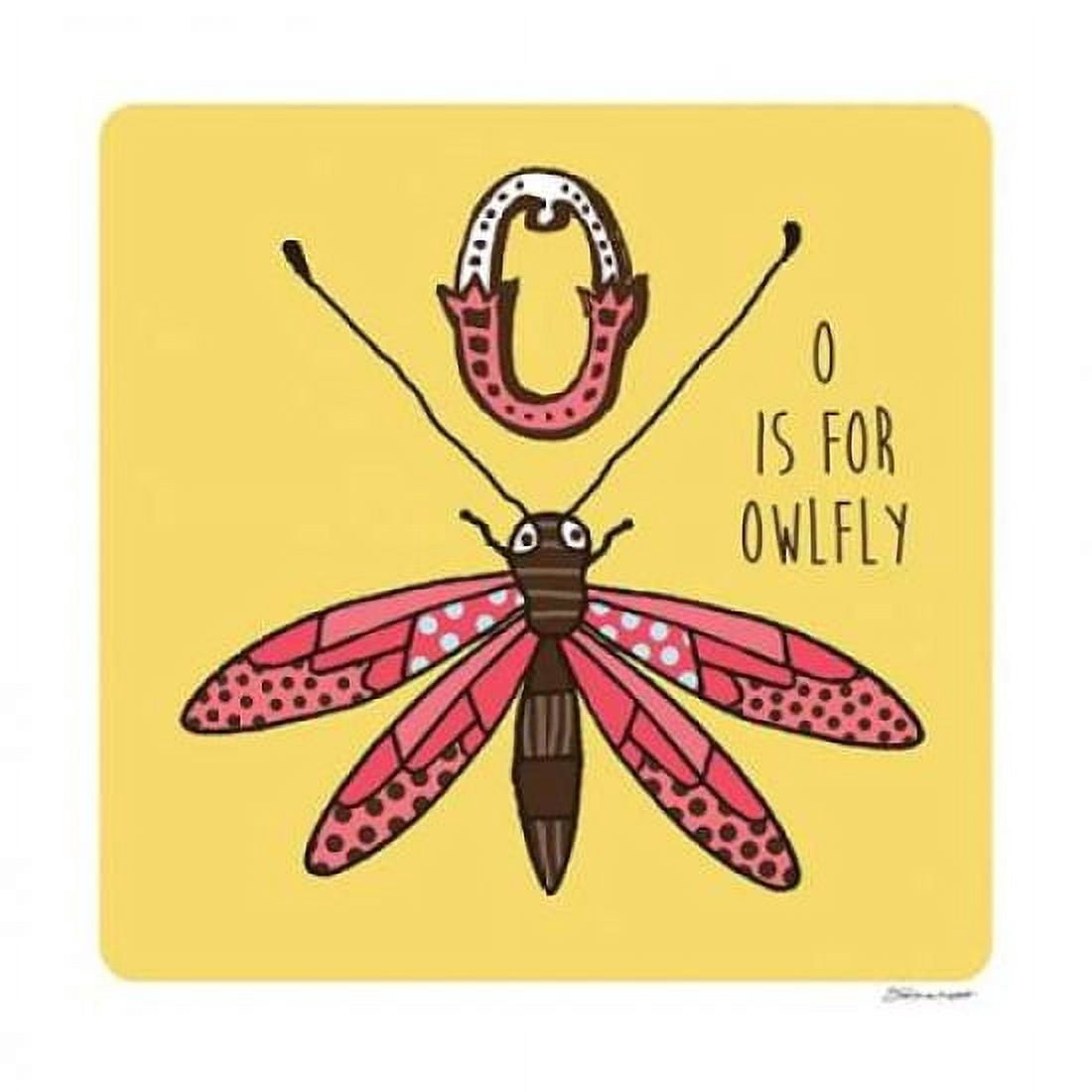 O is For Owl Fly Canvas Art - Stephanie Marrott (24 x 24)