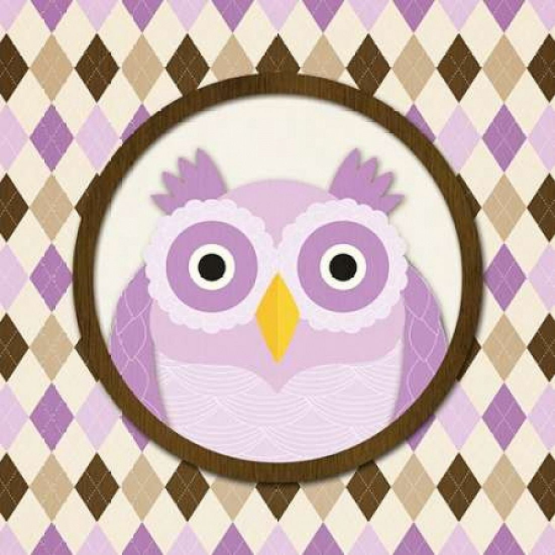 O is for Owl IV Canvas Art - N Harbick (24 x 24)
