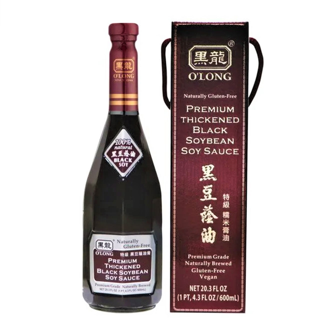 O'long Premium Thickened Black Soybean Soy Sauce 20.3oz