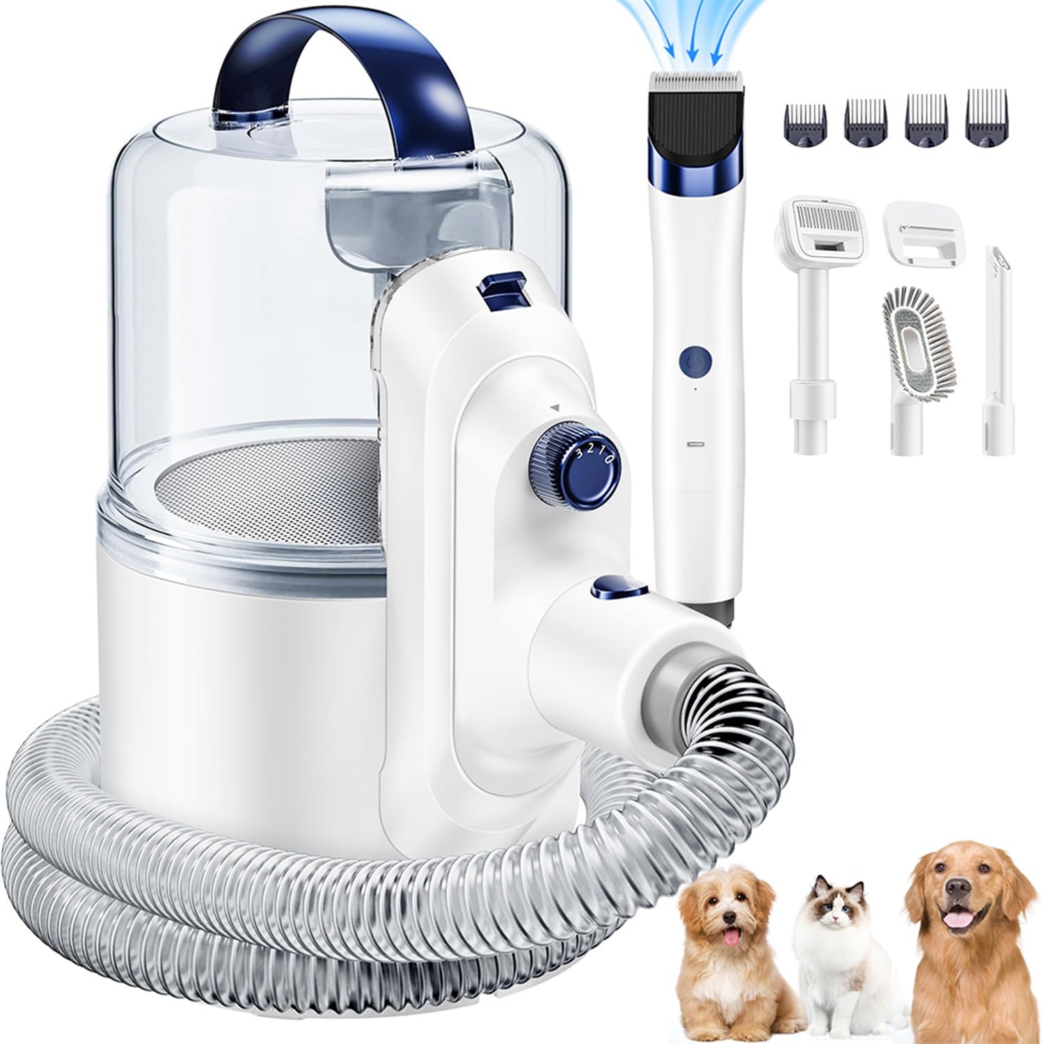 O'rengela Dog Vacuum for Shedding Grooming Trimming - P10 Pet Hair ... - Suction Of Tape Dogs
