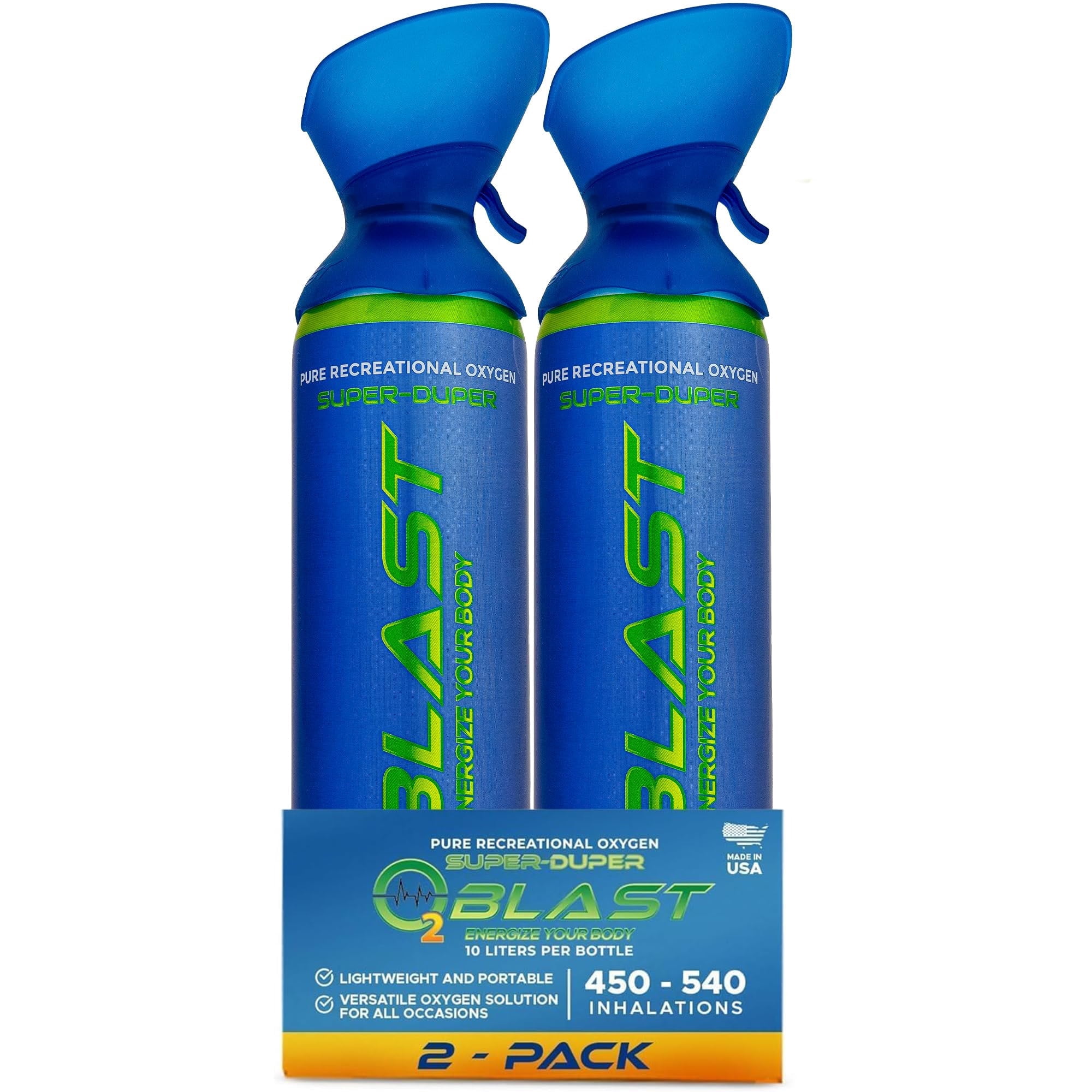O2 Blast“ Pure Oxygen for Energy, Recovery & Performance - 10-Liter Can ...