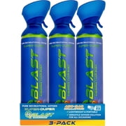 O2 Blast - Pure Oxygen Supplement, Filled with 99.99% Pure Oxygen with Custom Breathing Mask, Stamina, Focus & Recovery Support, 10L, 3-Pack