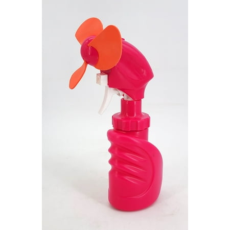 O2 Cool Squeeze Breeze Water Misting Fan 2059 PINK Battery Operated