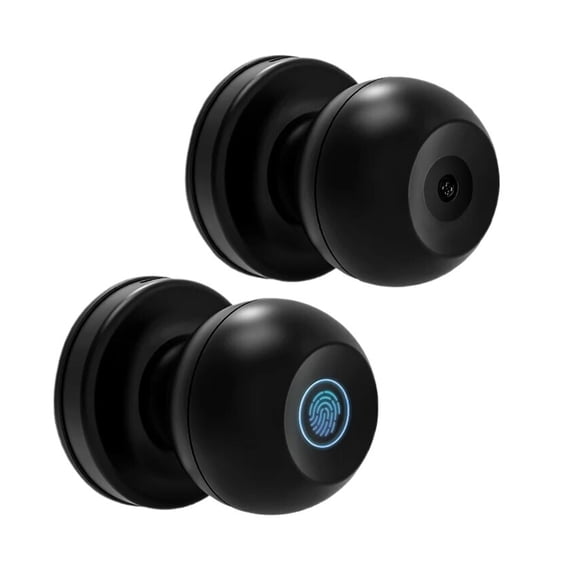 O2 Eletronico Digital Knob Fingerprint Bluetooth Easy Installation Cylinder Smart Door Lock for Home