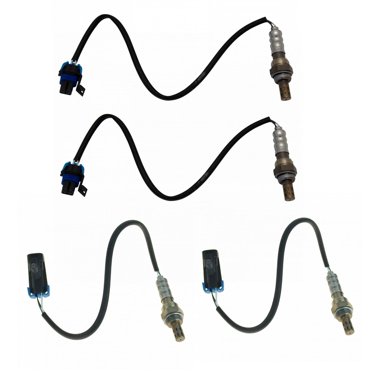 TRQ 4-Piece O2 Oxygen Sensor Kit – Upstream & Downstream For Chevy GMC Hummer