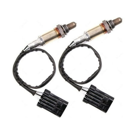 O2 Oxygen Sensor - Set of 2 - 15.3 Inch - 4 Wire - Compatible with 1994 - 2001 Chevy S10 1995 1996 1997 1998 1999 2000