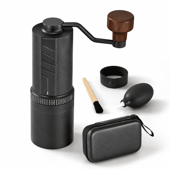 O20 Manual Coffee - 20 Levels External Adjustment 35g Capacity With Travel Case Andning Gear Consistent Ti-plated Stainless Steel