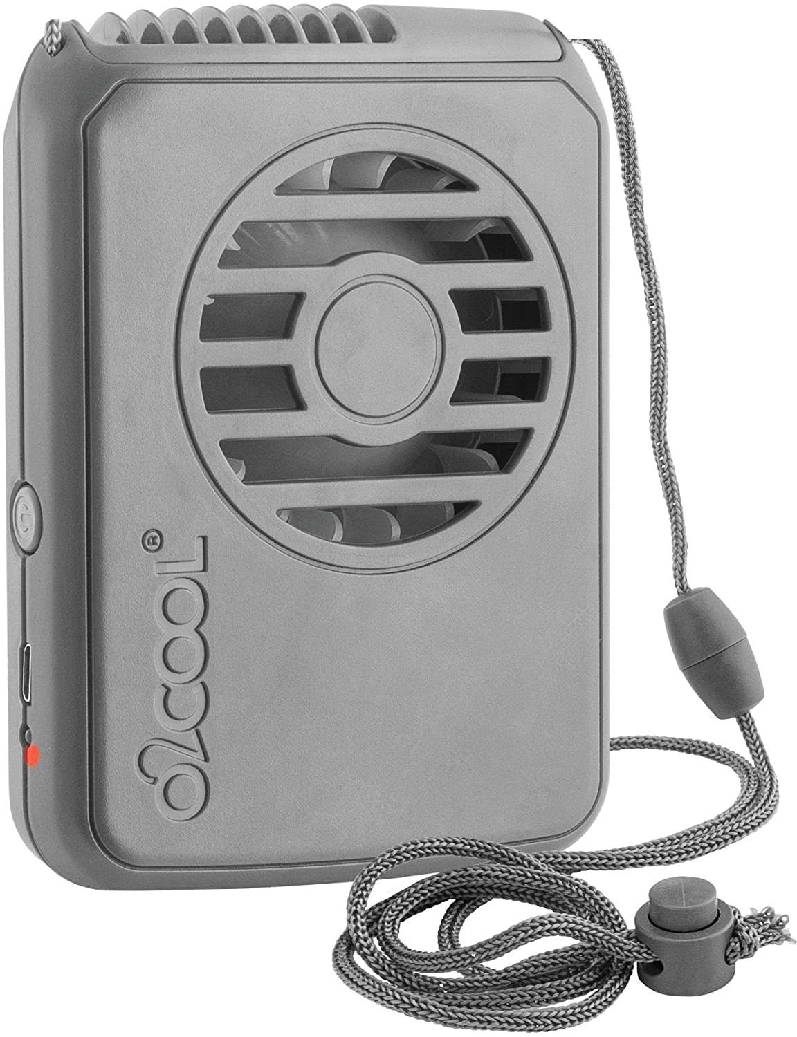 O2COOL Wearable Cooling Lanyard Fan, Portable USB Rechargeable