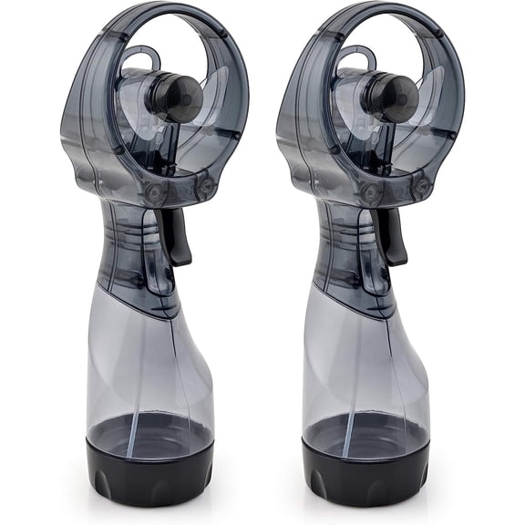 O2COOL 3.5 inch Battery Powered Misting Fan for Personal Cooling, Dark Blue