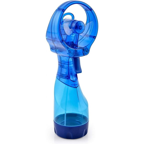 O2COOL 3.5 inch Battery Powered Misting Fan for Personal Cooling - Dark Blue