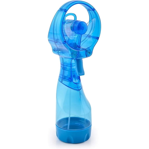 O2COOL 3.5 inch Battery Powered Misting Fan for Personal Cooling - Light Blue