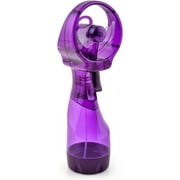 O2COOL 3.5 inch Battery Powered Misting Fan for Personal Cooling - Purple