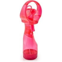 O2COOL 3.5 inch Battery Powered Misting Fan for Personal Cooling - Raspberry