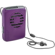 O2COOL 3.5 inch Deluxe Personal Battery Powered Necklace Fan for Cooling - Purple