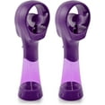thumbnail image 1 of O2COOL 3.5 inch Elite Battery Powered handheld Misting Fan for Personal Cooling, Purple, 2 Pack, 1 of 5
