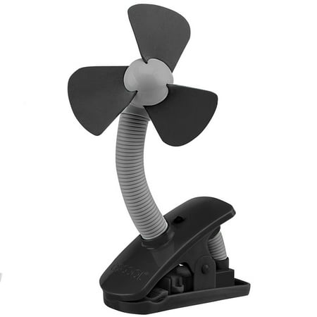 O2COOL 4 in Battery Powered Clip On Stroller Fan