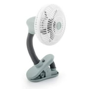 O2COOL 4 inch Portable Battery Powered Stroller Clip Fan, Gray