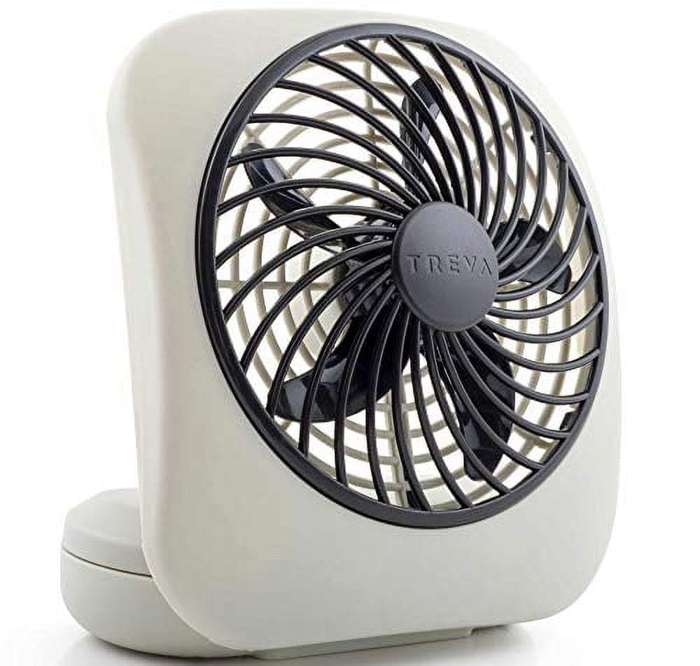 O2COOL 5" Portable Fan Battery Powered, 1 Unit, Grey