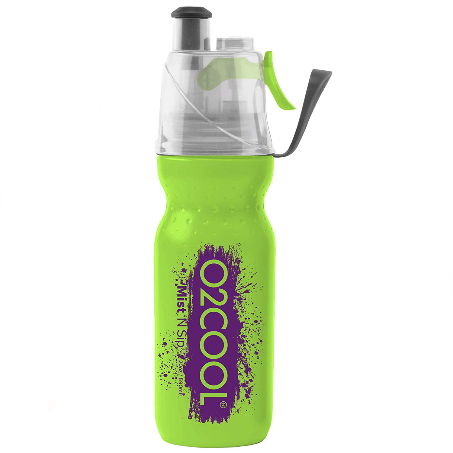 O2COOL Arcticsqueeze® Insulated Mist 'N Sip® Squeeze 20 oz., 2-in-1 Mist 'N  Sip® Function, Double-Wall Insulation, Water Bottle, Misting Water Bottle,  No Leak Water Bottle, No Sweat Water Bottle 